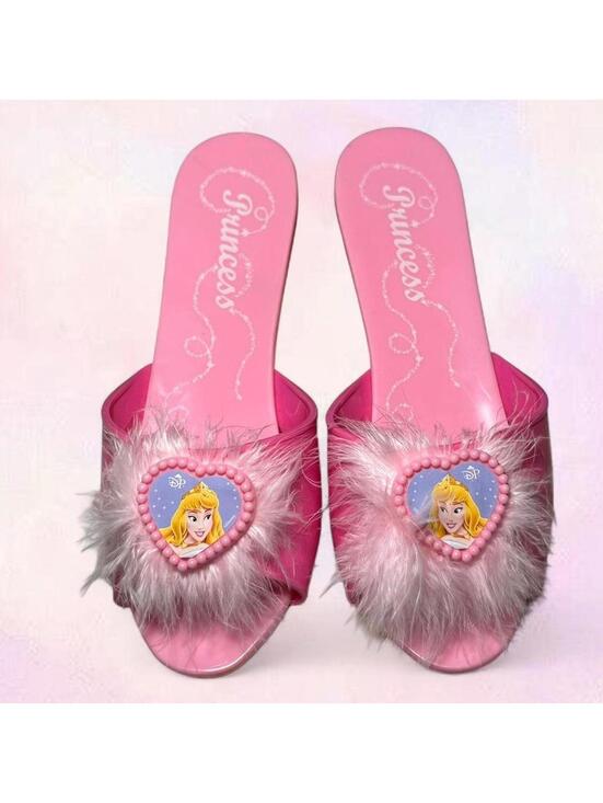 Disney Other - Pink Princess Cinderella Children’s Dress Up Plastic Shoes
